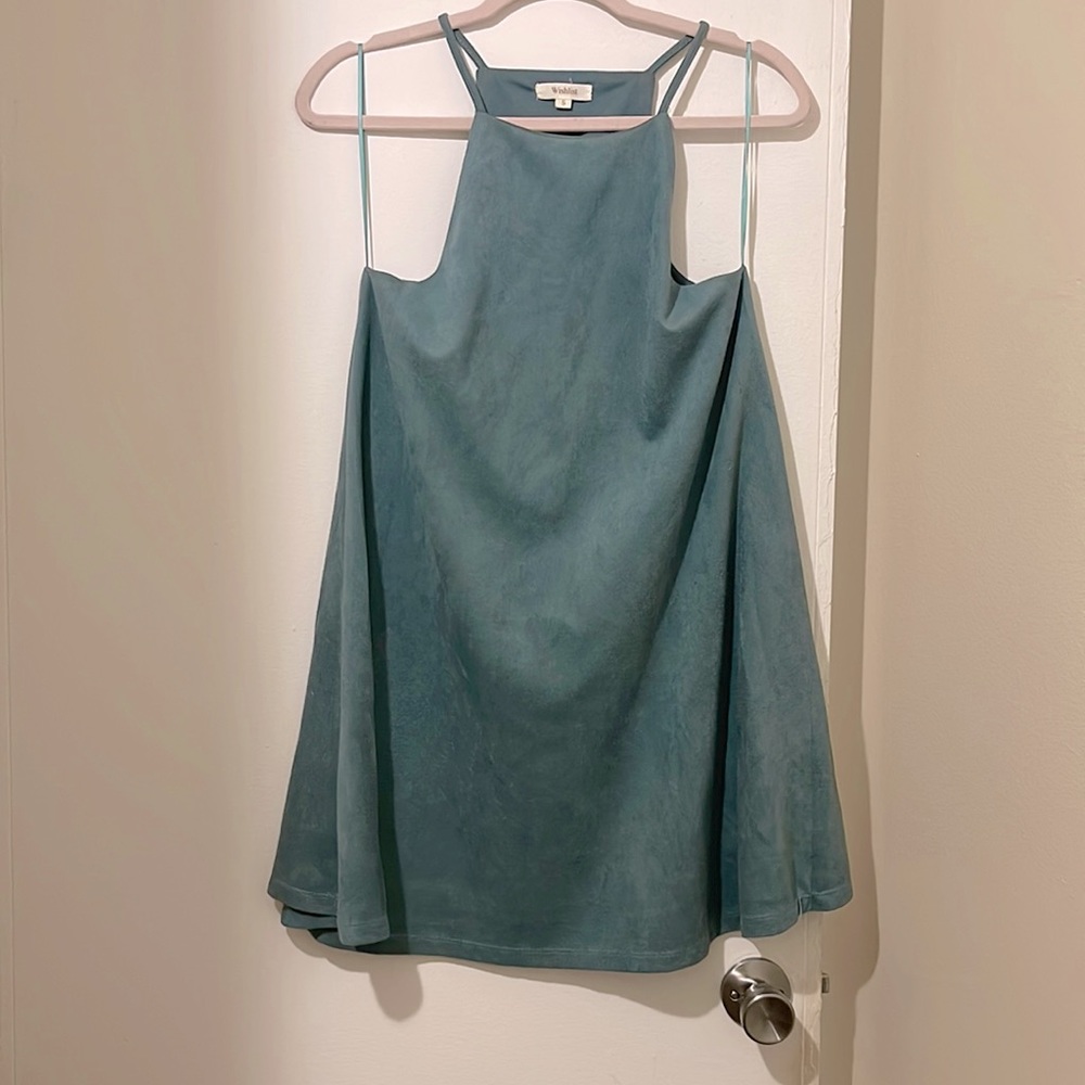 Light Blue Polyester Dress